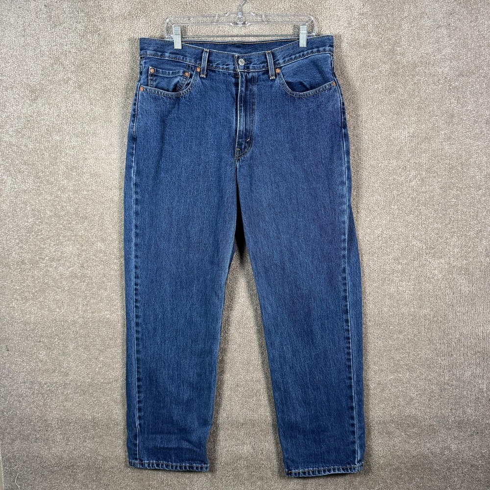 Levi's 550 Jeans Mens 36x32 Blue Relaxed Fit Tapered Leg Medium Wash Denim